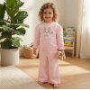 J16874: Girls Puppy Love Sweatshirt & Wide Leg Jog Pant Outfit (2-4 Years)
